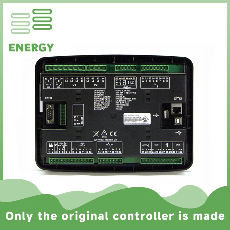 Original Deepsea DSE7420 MKII Generator Auto Mains Utility Failure Control Module DSE 7420 MKII