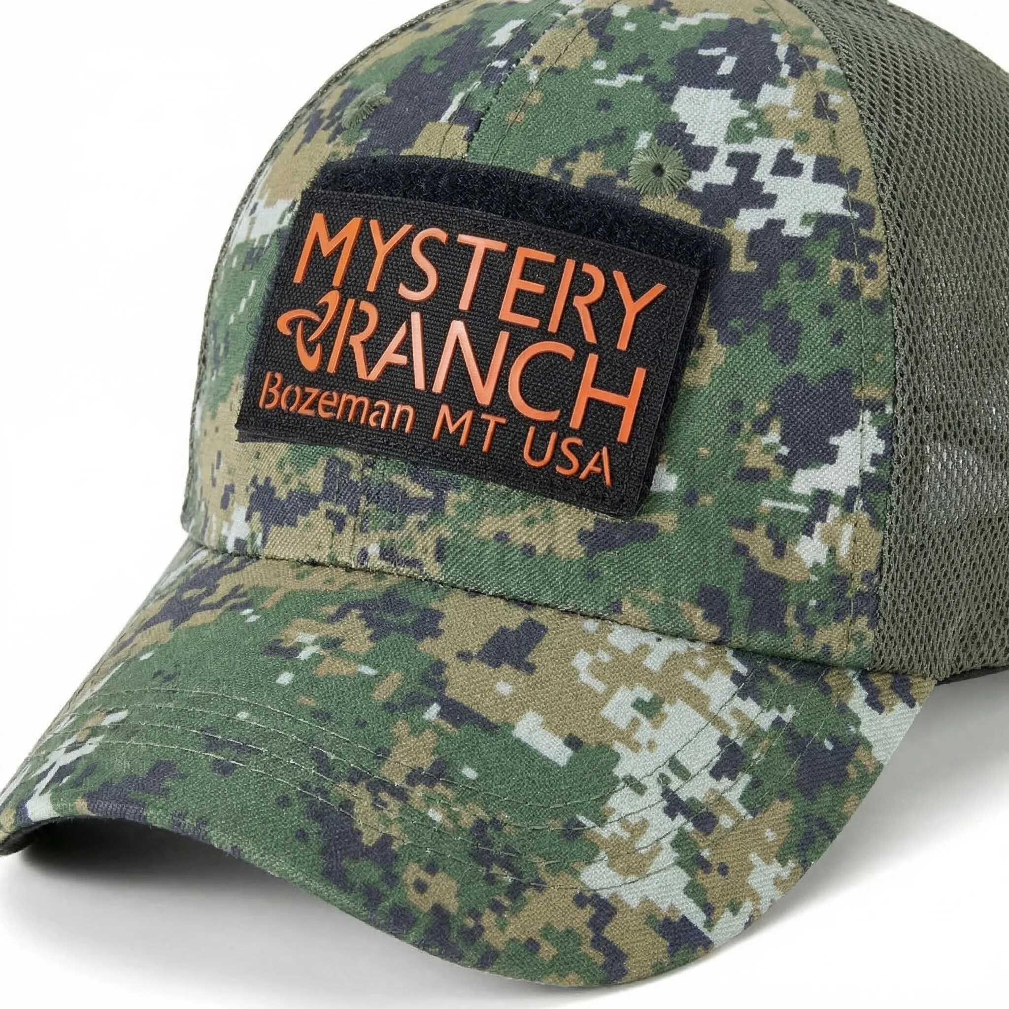 Spring/Summer New Half Net Camouflage Baseball Hat Men's Outdoor Sunscreen Hat Mysterious Farm Velcro Soft Top Hat