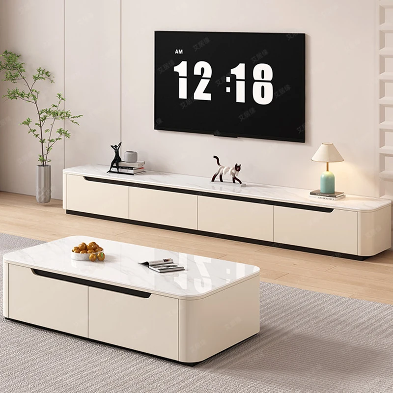 Floor Shelf Tv Stands Luxury Chinese Style Design Fashion Aesthetic Large Modern Tv Table Wooden Archivadores Home Decoration