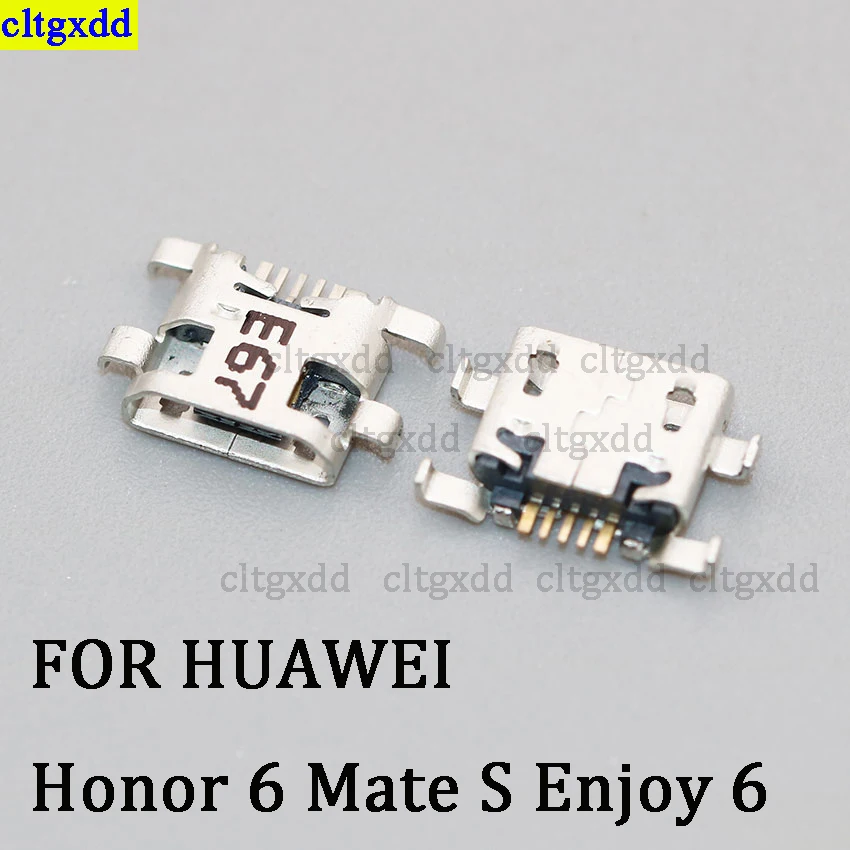 Cltgxdd USB 충전 포트 플러그 베이스 커넥터, Honor 4/4A/4C/6/8/8x/8V/9/9pro/G9 plus/10/10V 테일 플러그에 적합한 5 피스 포트