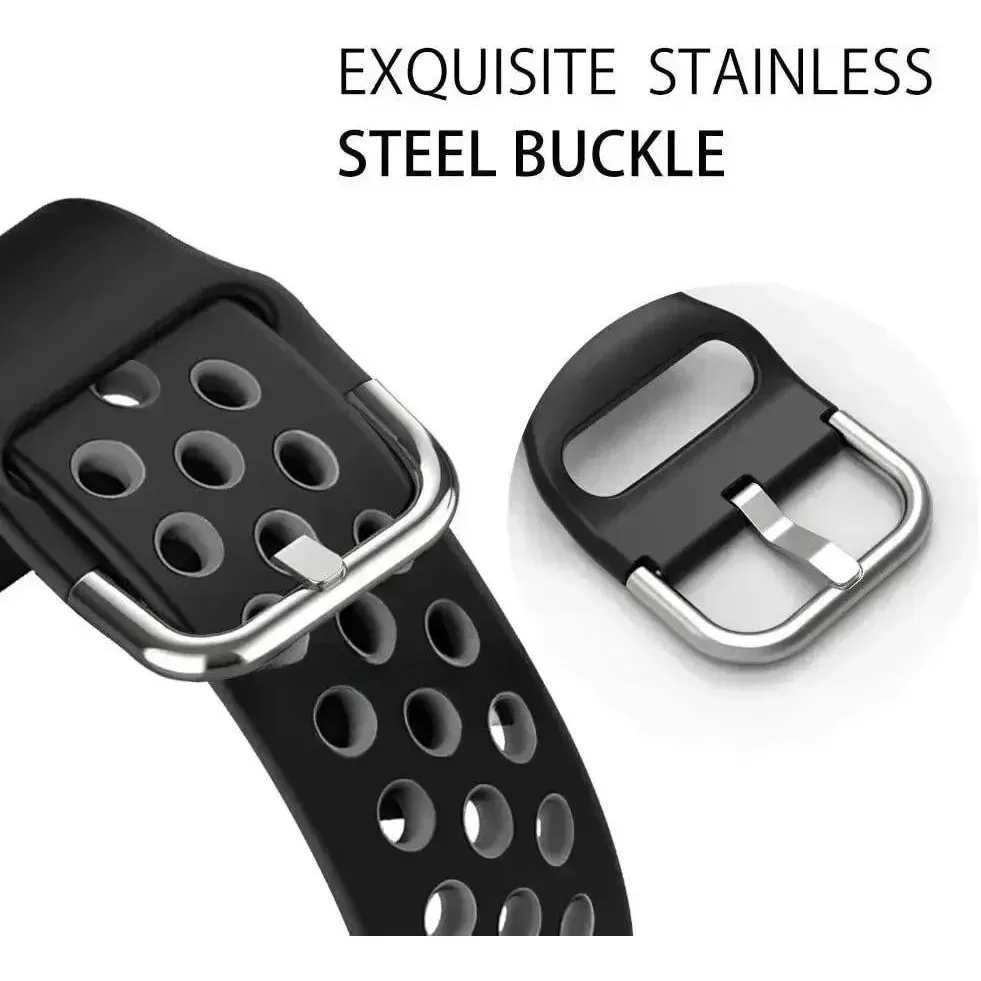 لساعة هواوي GT 2 2e 3 4 5 Pro 46 مللي متر GT3SE Buds ساعة 3 4 Pro 20 22 مللي متر حزام سيليكون ثنائي اللون قابل للتنفس معصمه