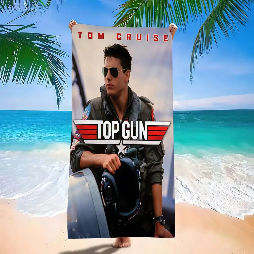 Action Movie Top Gun Microfiber Beach Towel Absorbent Quick dry Soft Yoga Swimming Resort Mountain Climbing Towel