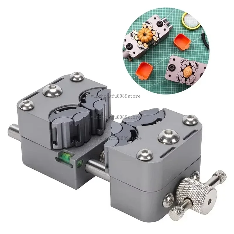 My Home Mini Bench Vise with Anvil, Fractal Vise Drill Press Tool, Stainless Steel Multi-Jaw Precise Clamping Vise
