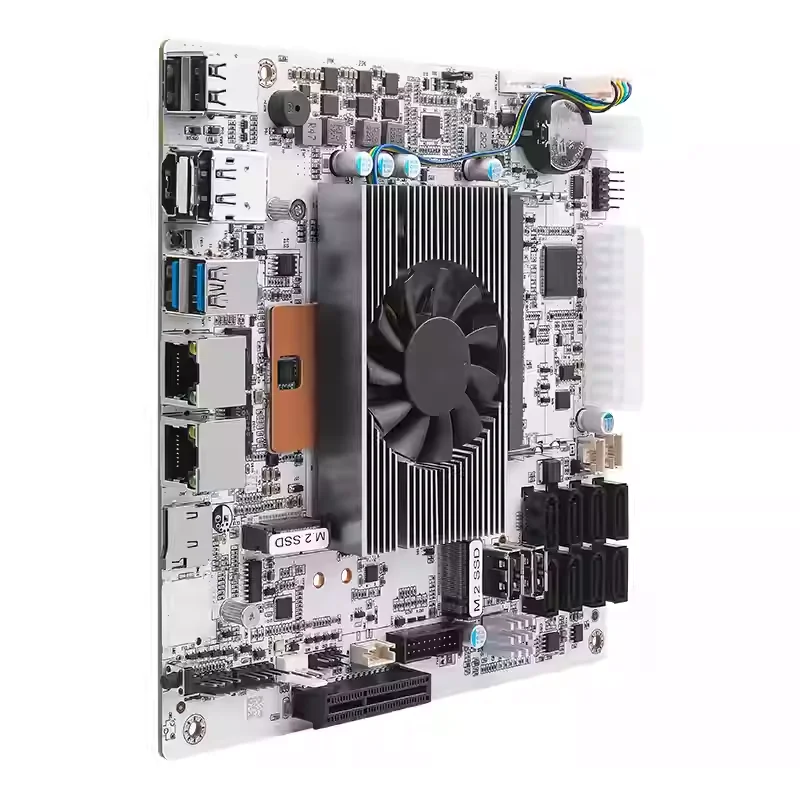 Mini ITX 8-Bay NAS Motherboard Intel Core i7-10510U i5-8265U ES 8×SATA 2×NVMe 2.5G LAN Dual DDR4 PCIE X1 Port Firewall Network view 6