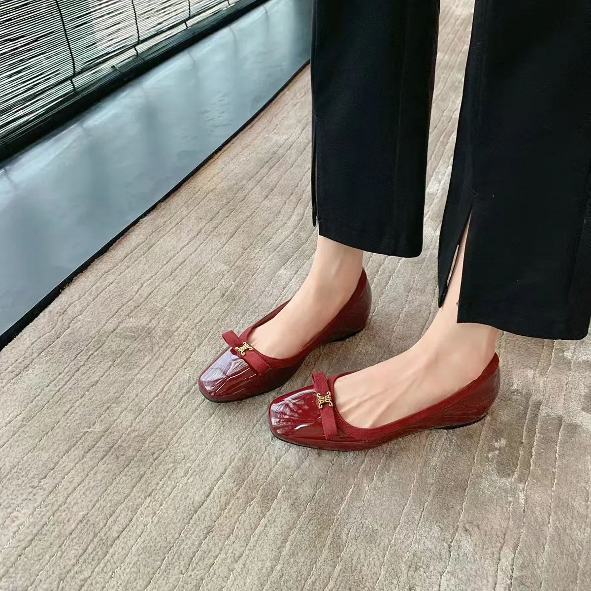 

New Edition Flat Bottom Single Shoes Women's French Vintage Low Cut round Head Shoes Comfortable Footwear Stylish Design