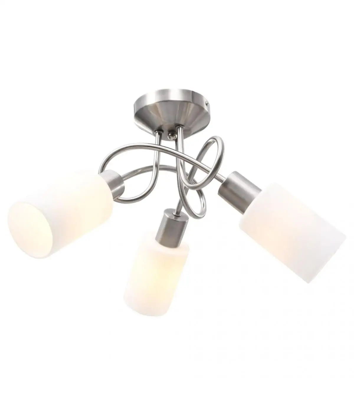 Ceiling sconces ceiling lamp ceramic screens white cone 3 bulbs E14