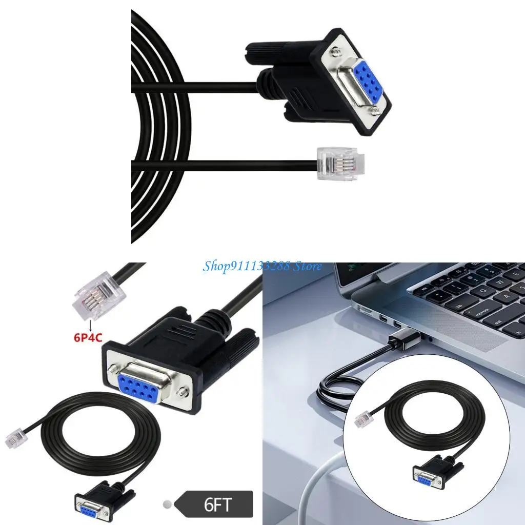 

G88D RS232DB9 Женский до RJ11 6P4C Кабель для подключения PDU и Play 1,8meter