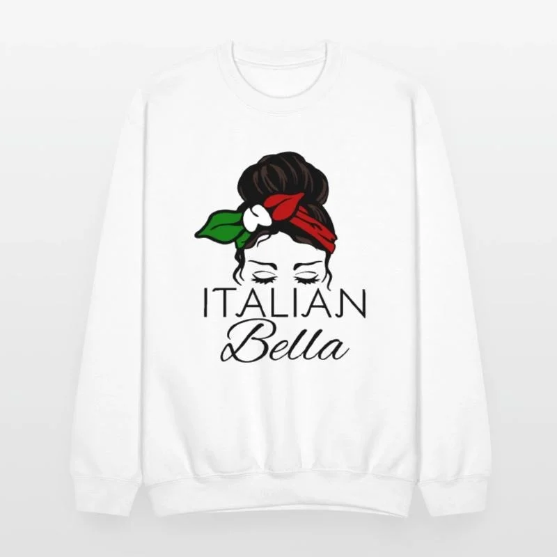 

Осенне-зимняя хлопковая толстовка с круглым вырезом и итальянским принтом Белла. Отличный выбор для любителей культуры — вдохновленная мода