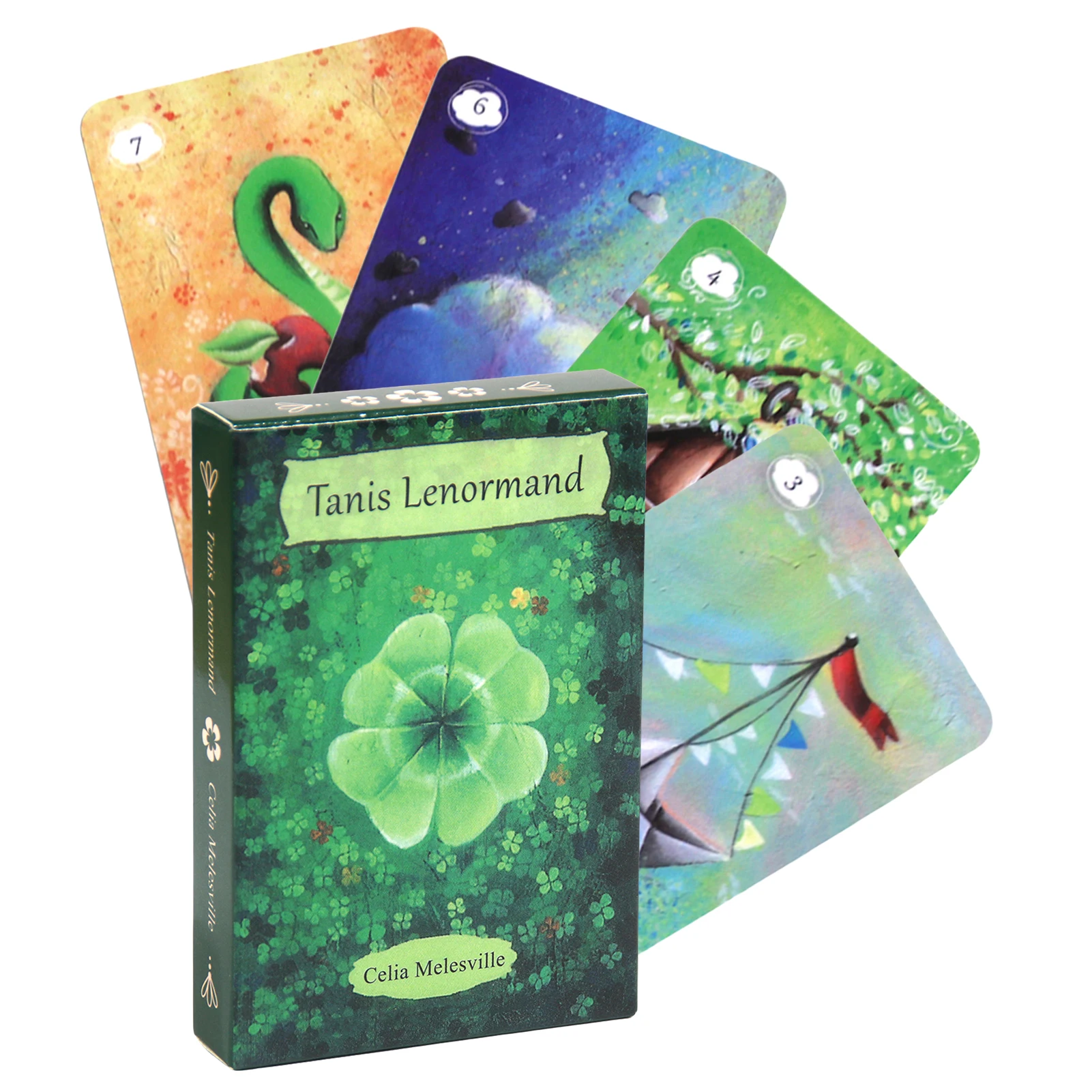 new Tanis Lenormand Oracle Cards Tarot Divination Deck English Vision Edition Board Playing Game For Party