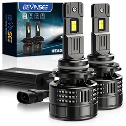 BEVINSEE 9005 HB3 LED Lámpara de Faro 150W 28000LM Super Brillante H4 H7 H11 LED CANBUS 9006 HB4 H8 H9 9012 HIR2 Auto Faro V55