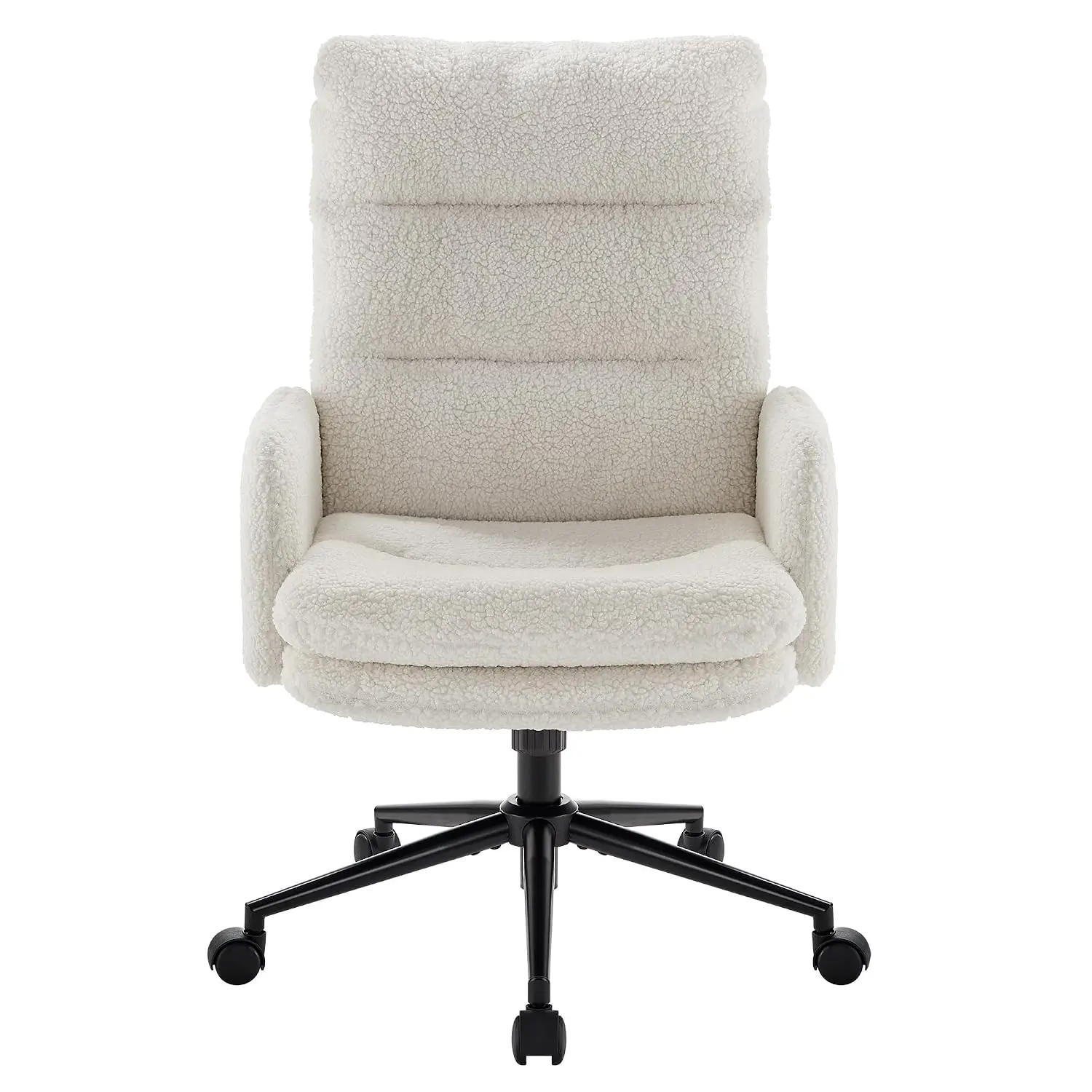 High Back Office Chair with Armrests Ergonomic Desk Chair for Home White, Customized