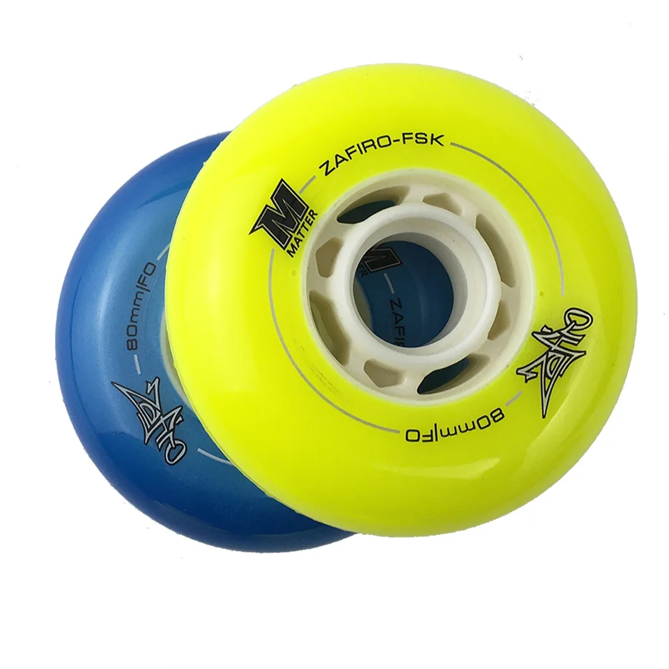 

Powerslide EVO Matter Wheels Yellow 72 76mm F1/ Yellow 80mm Blue F0 Slalom Braking Roller Skating Tires SEBA IGOR