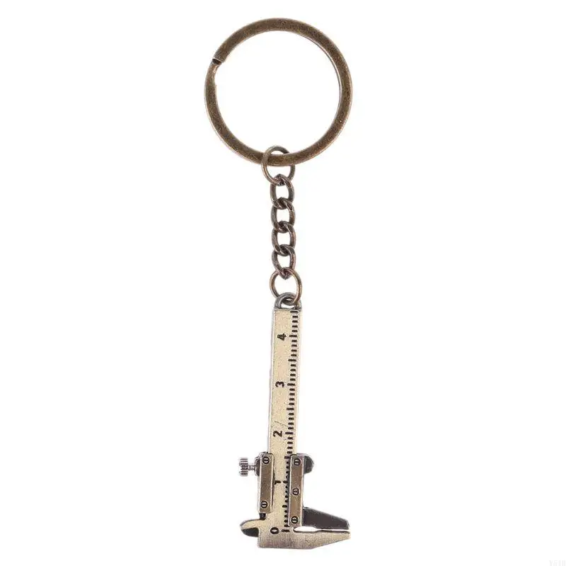 Y51B Portable Mini Vernier Caliper for Key Ring Alloy Calipers Gauge Slide Ruler Keyc