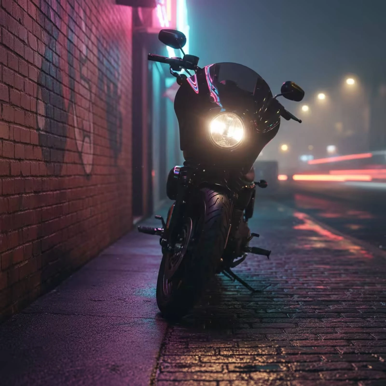 Front Fairing Windshield Cowl Black Headlight Fairing with Windshield Windscreen Aftermarket Hard-Shell for Street Riding