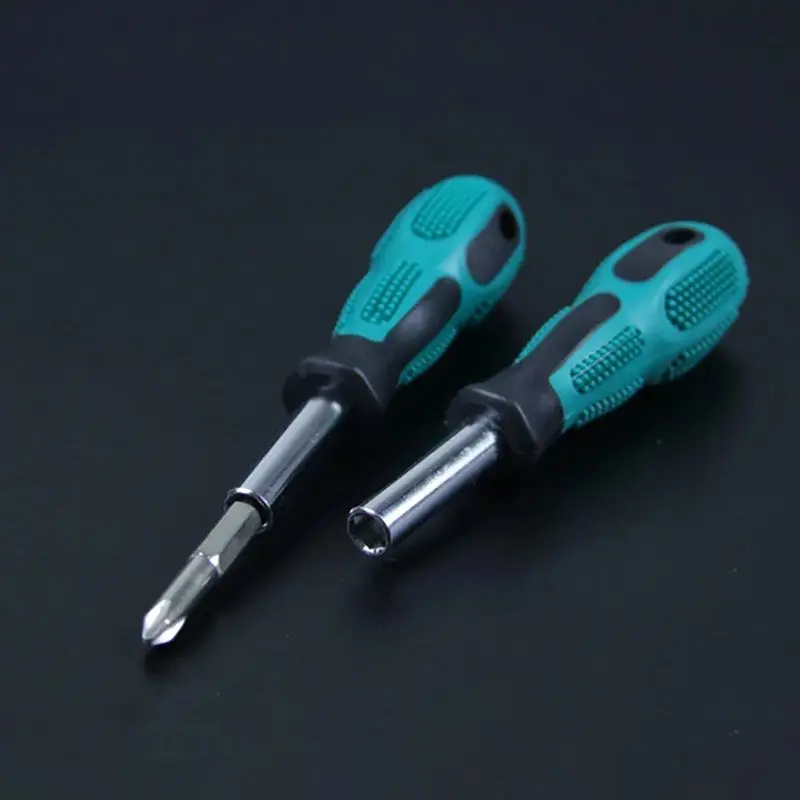 Bit Holding Screwdriver with Soft Finish Handle, 1/4\