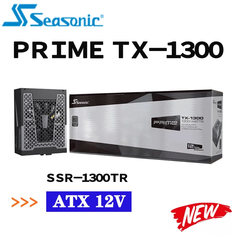 SSR-1300TR Seasonic PRIME TX-1300 Power Supply 1300W 80 PLUS TITANIUM Certified 1300W ATX 12V GAMING Desktop Computer SATA NEW