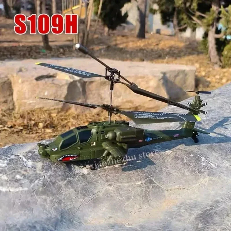 S109 Simulatie Apache Twin Paddle Helikopter 20Cm Multifunctionele Afstandsbediening Elektrisch Vliegtuig Speelgoed Kleine Vliegtuigen Kids Geschenken