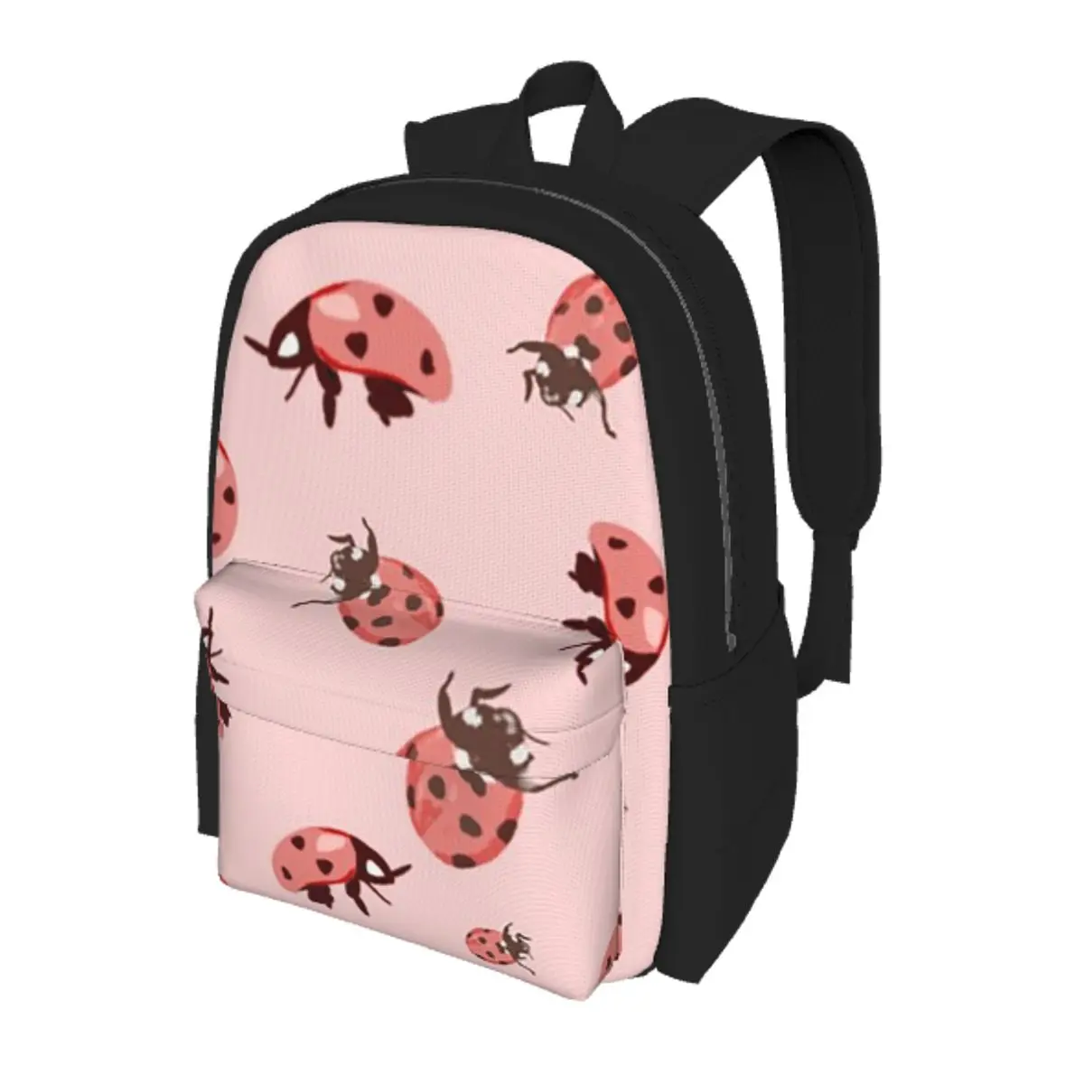 

Cute Ladybug Pattern Whimsical Insect Student Backpack School Bag Hiking Travel Daypack for Boys Girls Bookbag Shoulder Bags