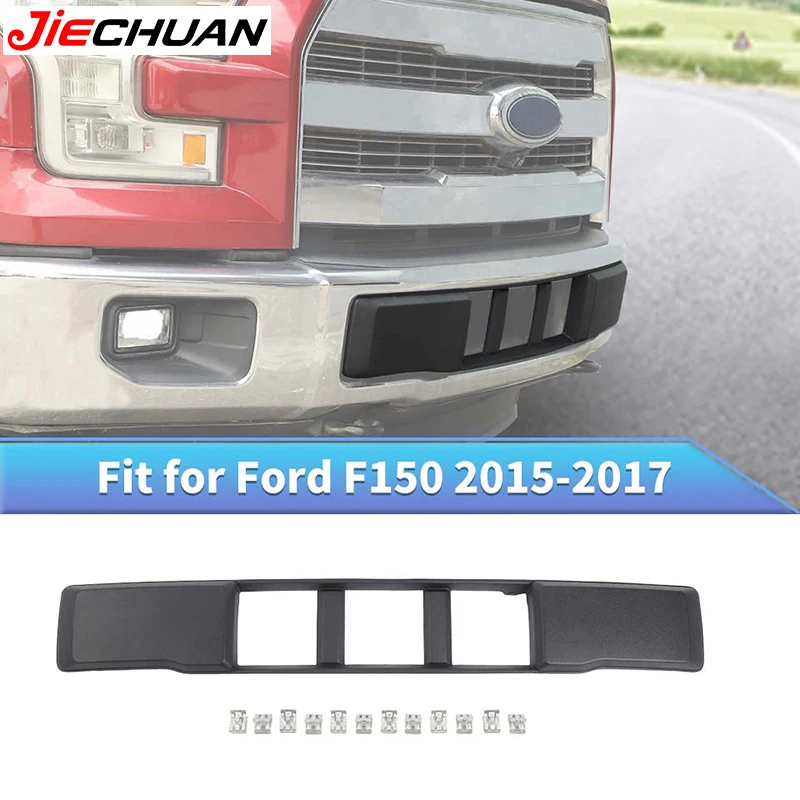 

JIECHUAN ABS Car Front Bumper Grille Decorative Panel Trim Cover Fit For Ford F150 2015 2016 2017,Exterior Styling Accessories