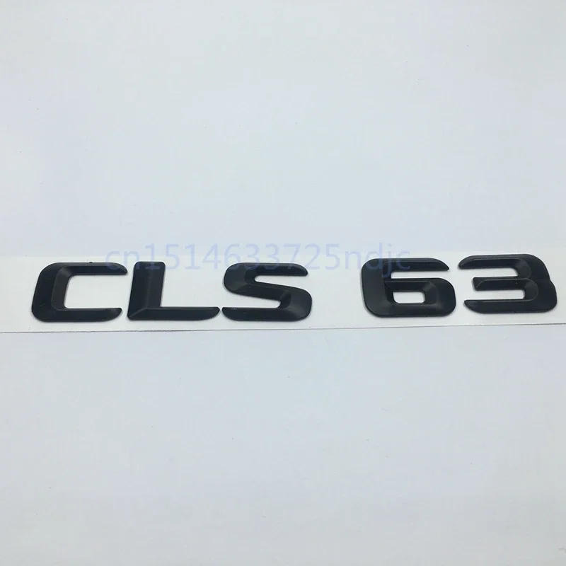 3D Matt Black ABS CLS63 Car Trunk Rear Number Letters Badge – Perfekte Ergänzung für Ihren Mercedes CLS Class