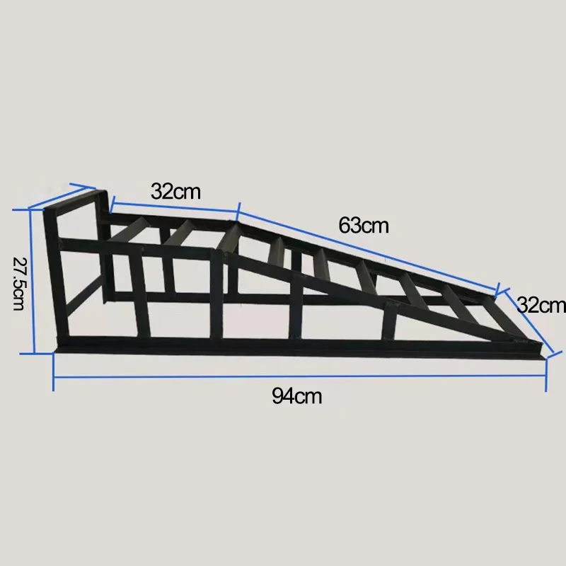 2pcs Economic 2t Car Washing Ramps Auto Oil Changer Bracket Maintenance Chassis Elevation Bracket Car Maintenance Climbing Tools