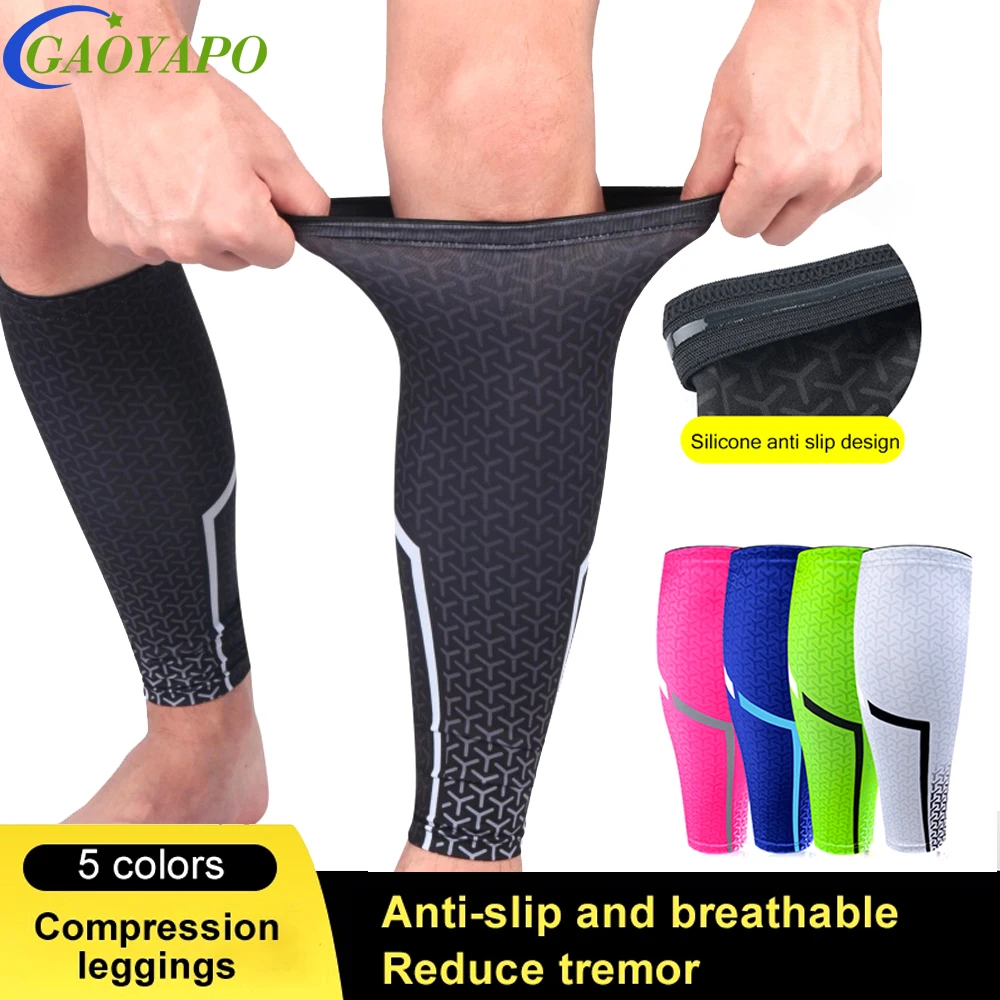 1Pcs Basketball Football Running Compression Sleeve Men Women Cycling Calf Knee Pad Breathable Outdoor Fitness Protector Warmer