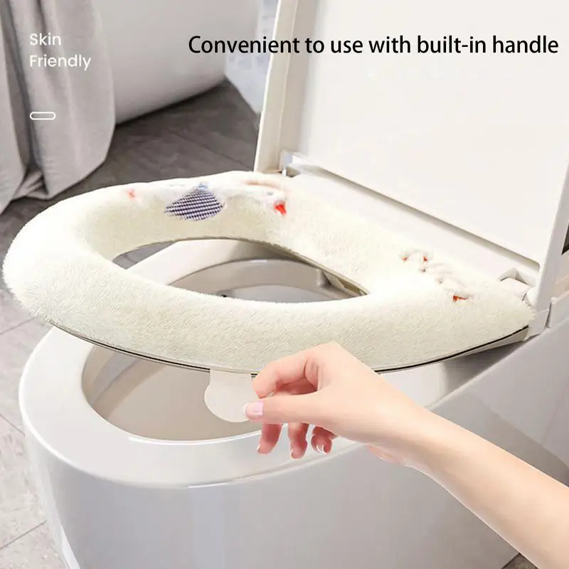 Duck Toilet Seat Cover With Handle Durable Design Stretchable Cute Toilet Seat Pad Versatile Toilet Seat Cushion Cover for home