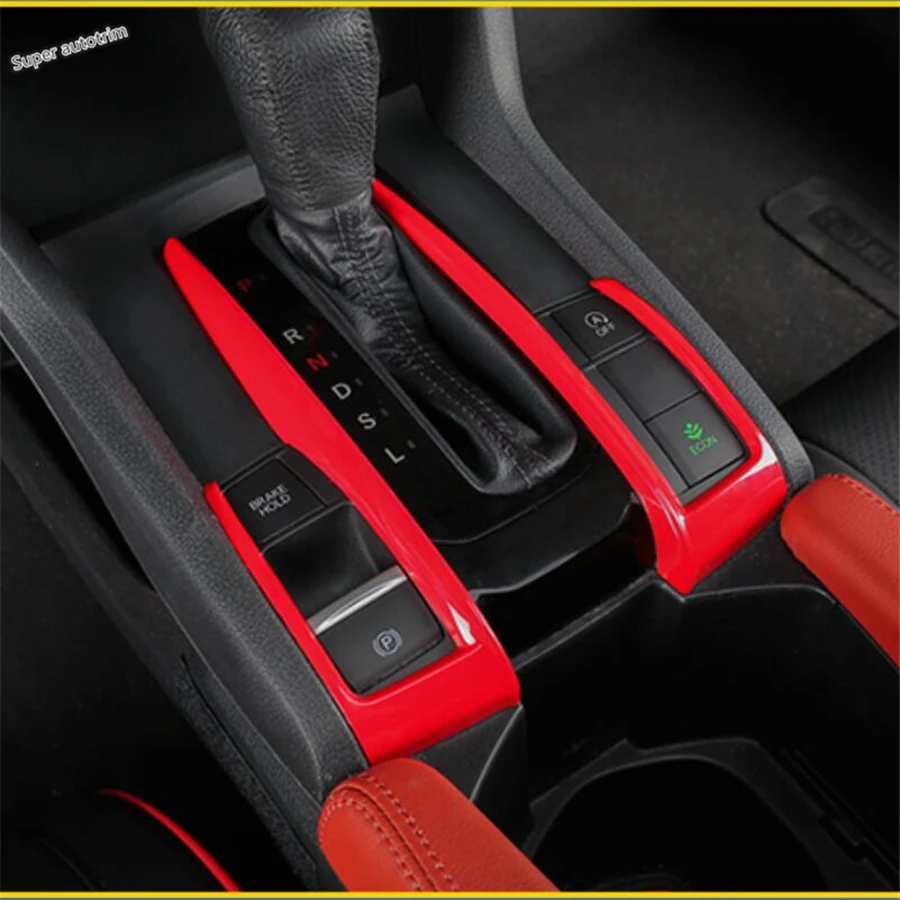 

Window Lift / Pillar A Speaker / Dashboard Frame / Gear Shift / Steering Wheel Cover Trim For Civic 2016 - 2020 Red Accessories