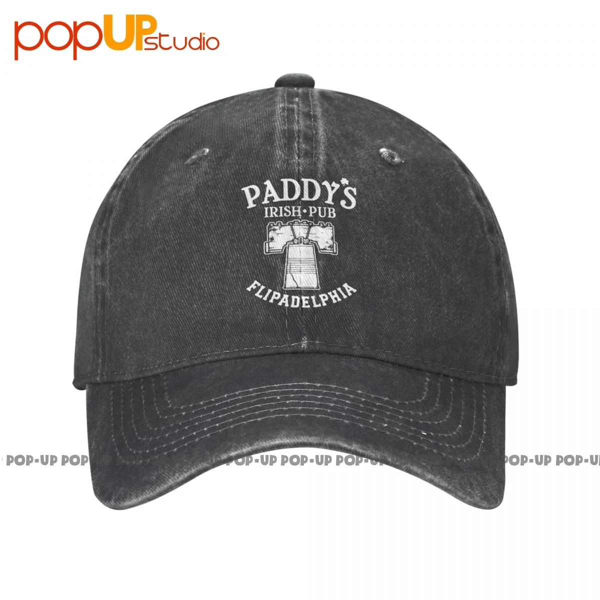 

Its Always Sunny In Philadelphia Paddys Pub Flipadelphia Washed Denim Baseball Cap Trucker Hats Sports