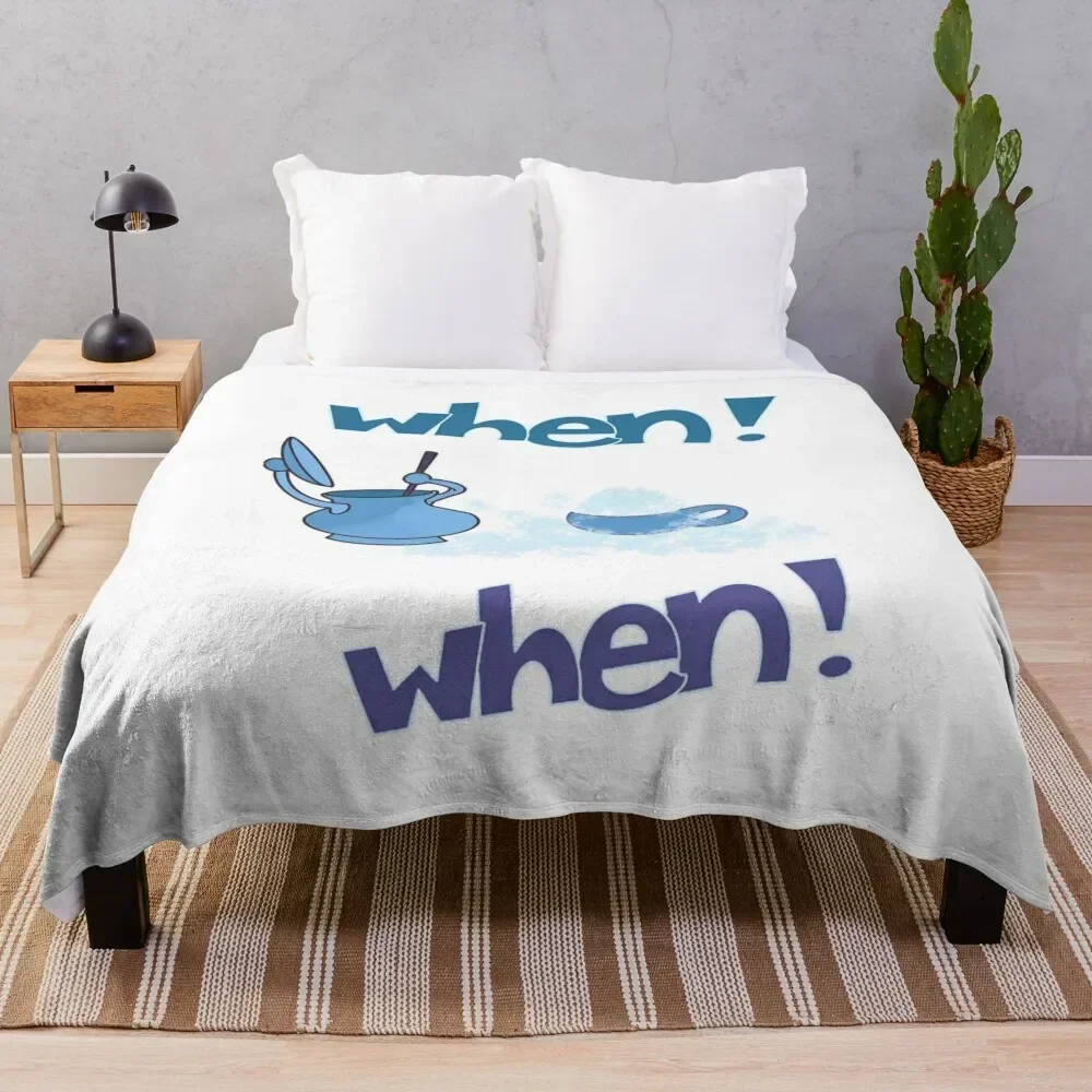 

When! When! Throw Blanket Color Fast Cozy Throw Blanket