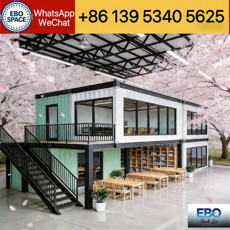 Expandable prefabricated mobile villa, luxury design with bedroom and living room, suitable for vacation homes