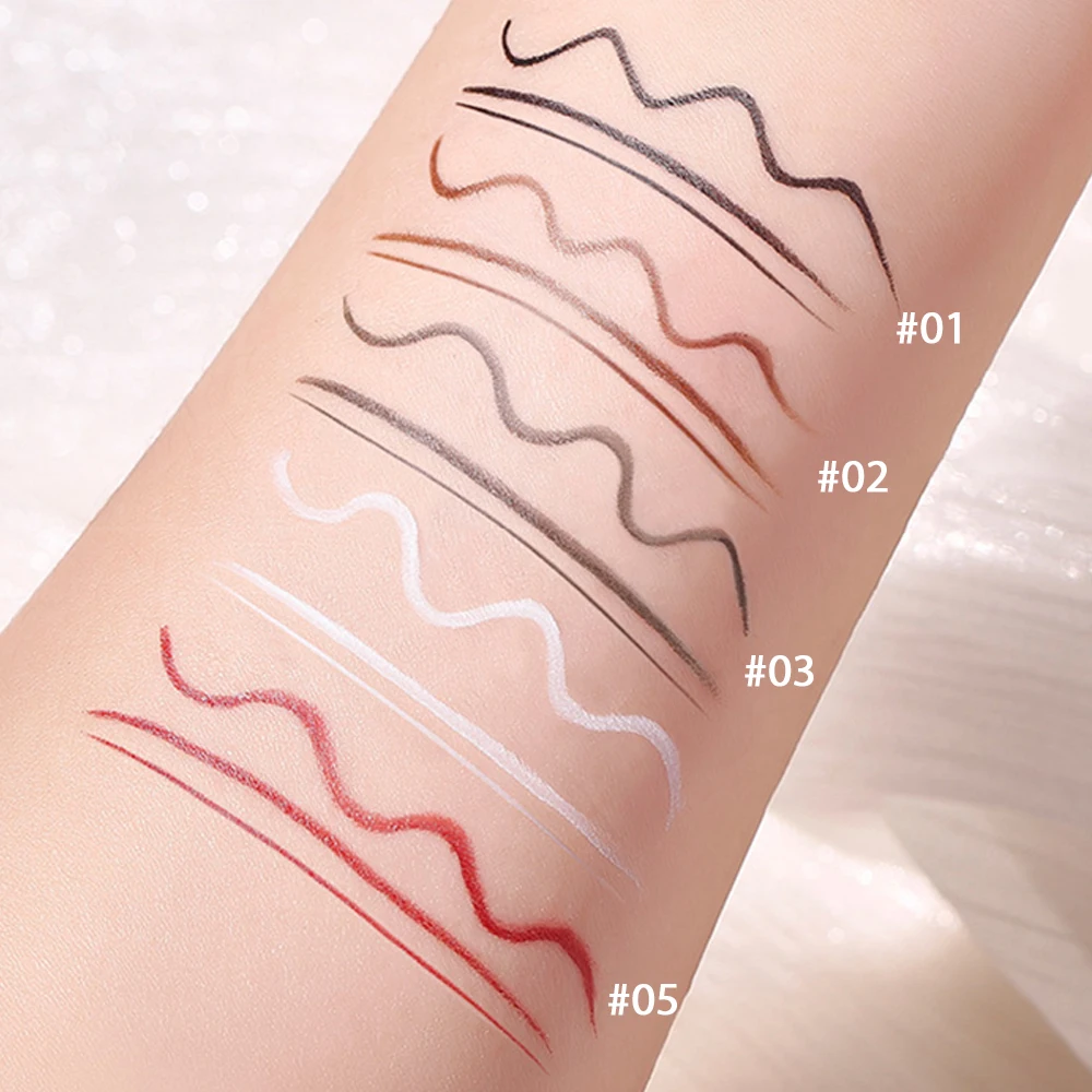 Flow Liquid Eyeliner penna per Eyeliner liquido a lunga durata Non sbavatura Colorfast matita per sopracciglia occhi ad asciugatura rapida trucco cosmetico principiante