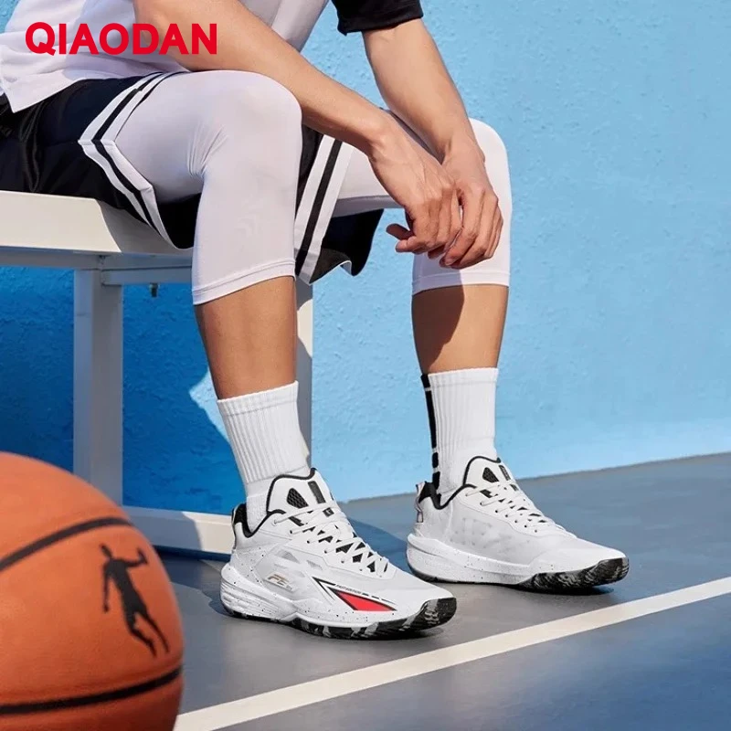 

QIAODAN Men's Basketball Shoes 2025 Winter Non-Slip Running Sneakers Wear-Resistant Outdoor Court Sports Shoes QXA013252106