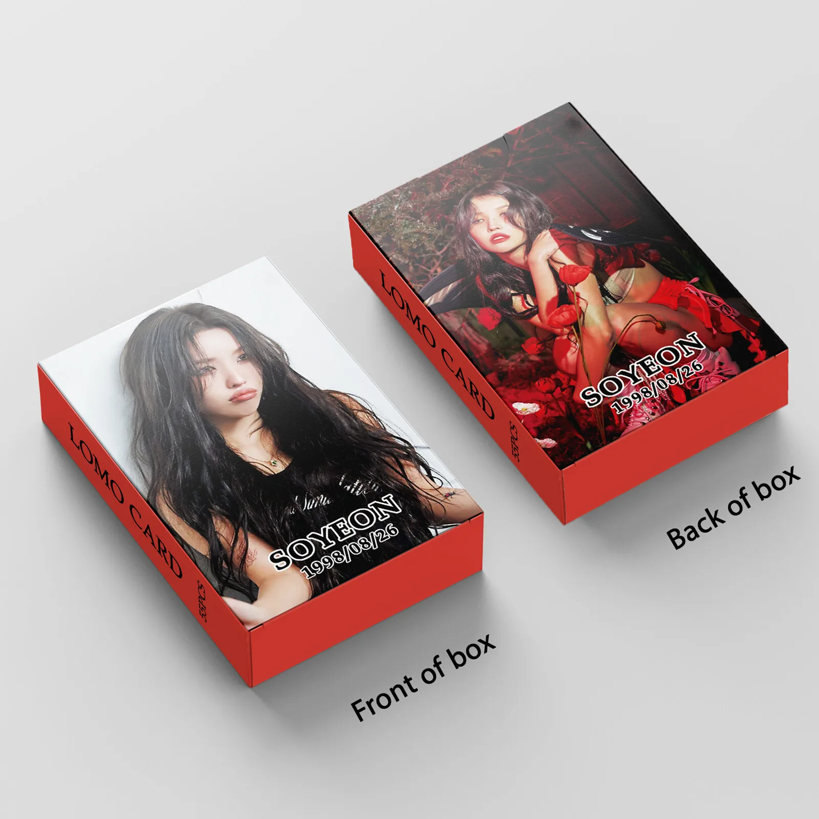 Imagem -05 - Kpop Gidle Photocards Minnie Miyeon Solo Lomo Yuqi Shuhua Cartão Fotográfico hd para Estudante Cartões Colecionáveis 55 Peças por Conjunto