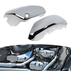 Motorcycle Battery Side Fairing Cover Protection Guard Chrome For Suzuki Boulevard Voluisa C50 VL400 VL800 2005-2017