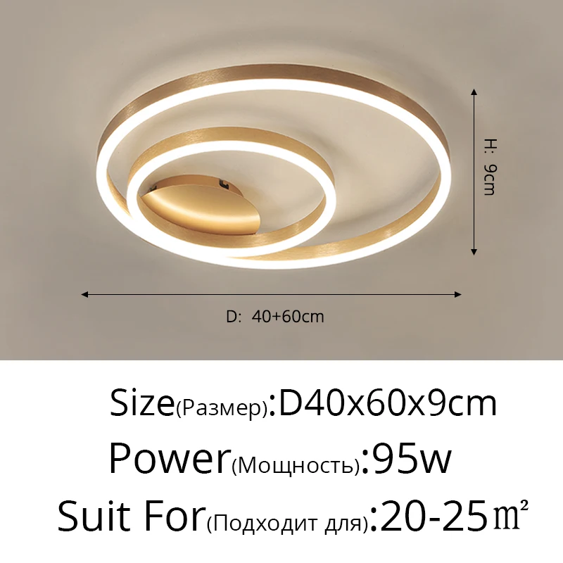 Nordic Creatieve Led Cirkel Kroonluchters Slaapkamer Woonkamer Eetkamer Verlichting Kroonluchter Goudbruin Glanzende Lamp Huis Binnenlampen