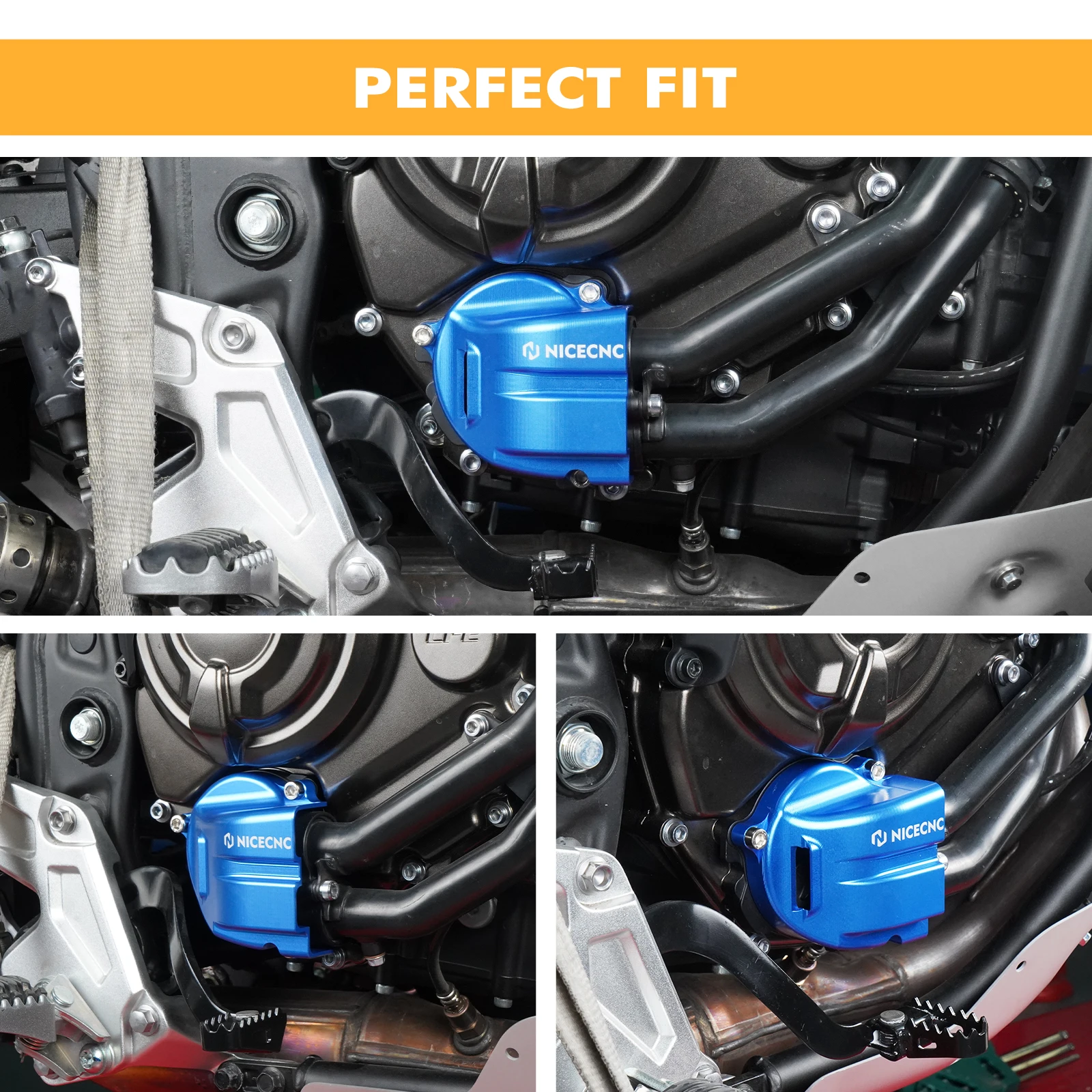 Für Yamaha Tenere 700 XTZ700 2019-2024 Motorkupplungsschutzabdeckung Wasserpumpenschutzabdeckung XSR700 2018-2023 MT 07 Rally Edition – Detail 14