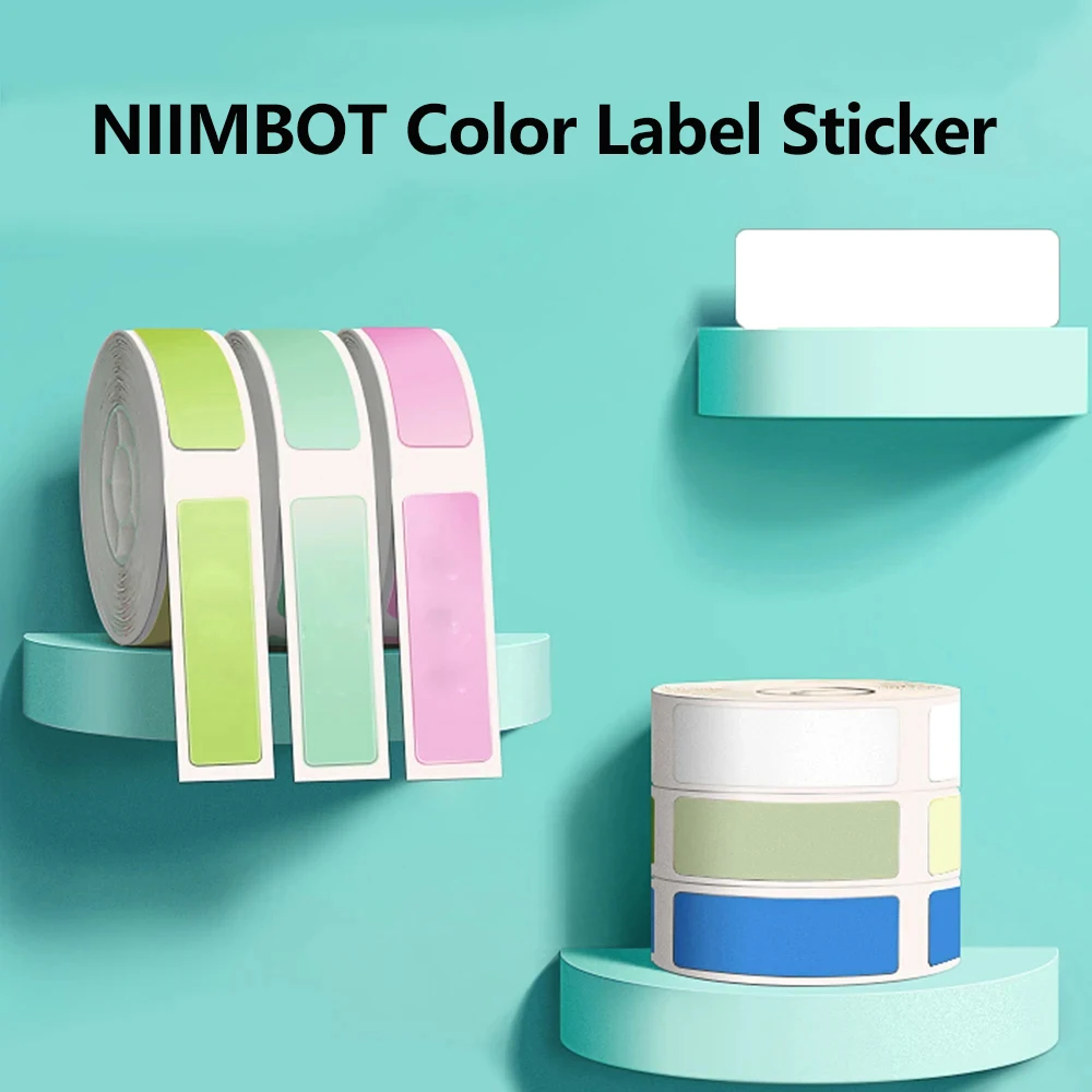 Niimbot Color Thermal Label Stickers Self-Adhesive Cartoon Transparent Label For D110/D11/D101 Enterprise Mobile Documentation