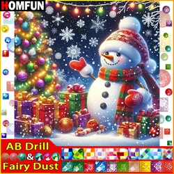 HOMFUN Fairy Dust AB Art 5D Diy Diamond Painting