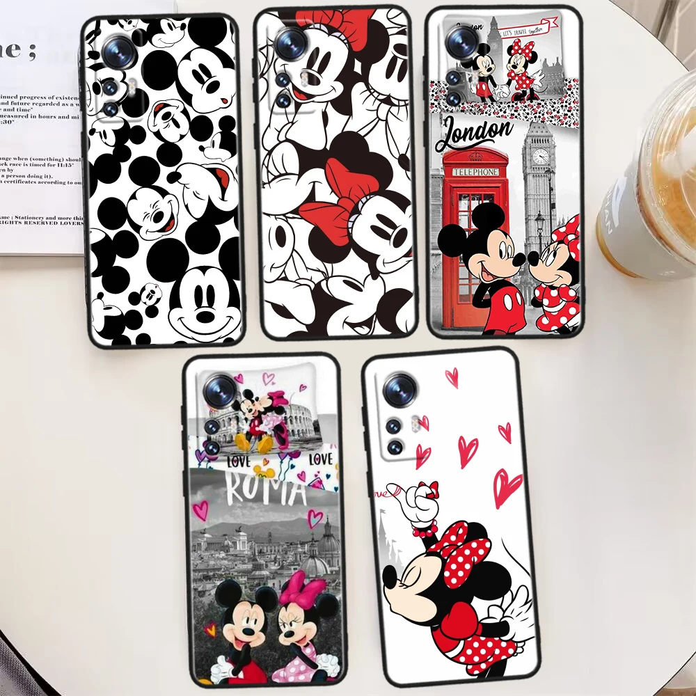 

Disney Mickey Minnie Mouse For Xiaomi Mi 13 Ultra 12T 12S 12X 11i 11X 11T Play HyperCharge Lite Pro Black Phone Case Phone Case