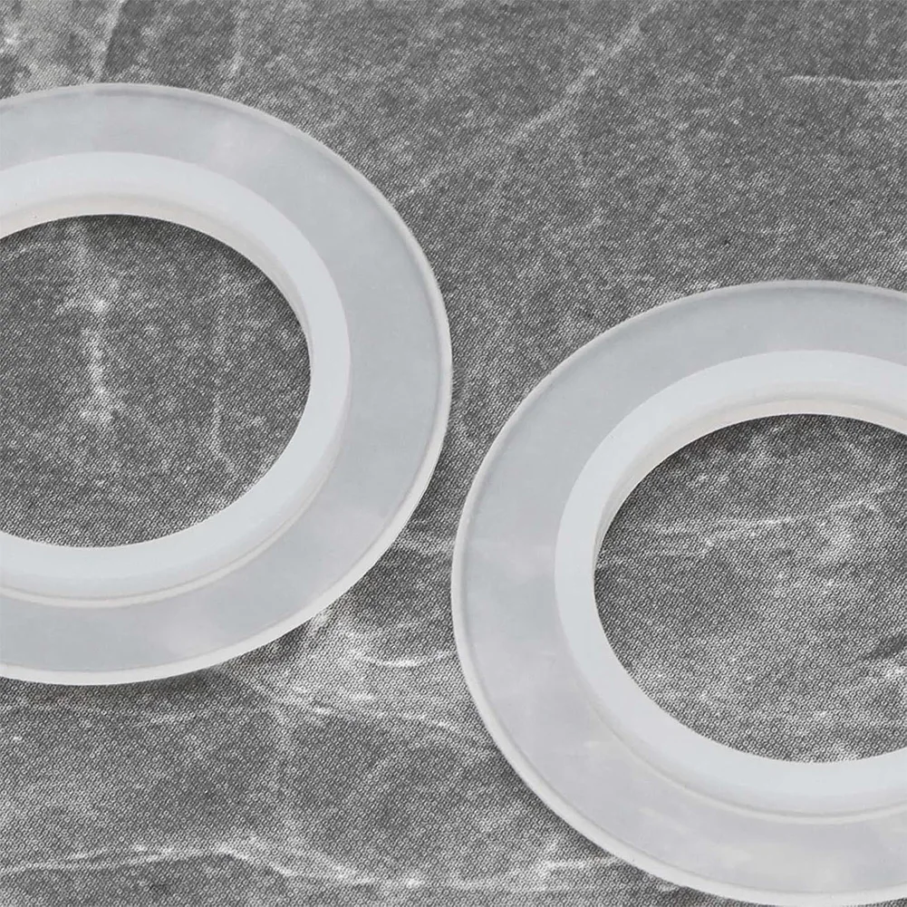 White 38mm Silicone Seals O-Ring Gaskets For Spring Out Sink Stopper Replacement 6Pcs Basin Bath Drain Washer Repair Set
