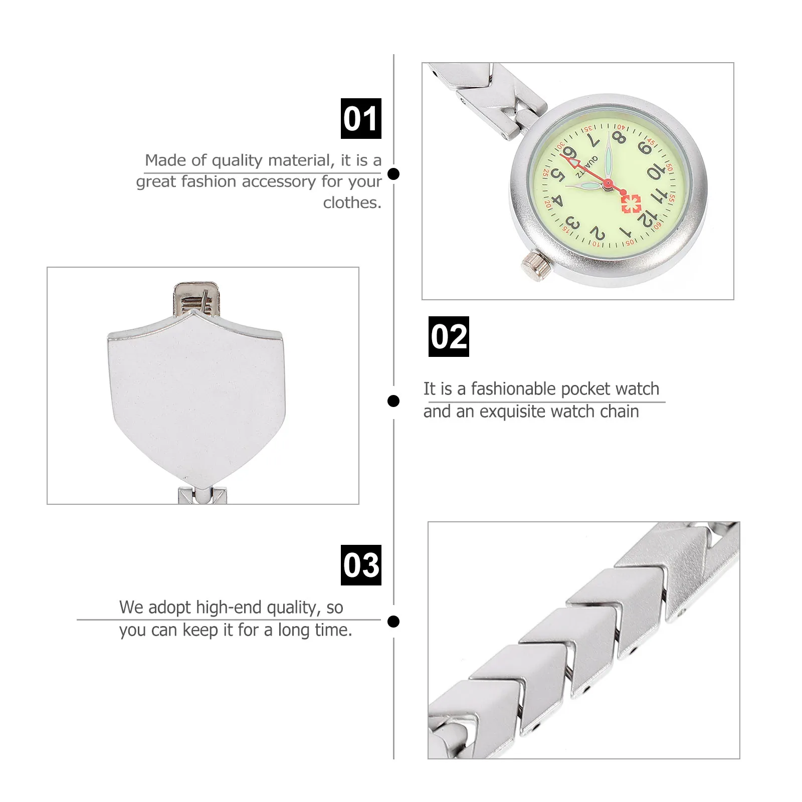 Рисунок 2 - карманные светящиеся часы для медсестры