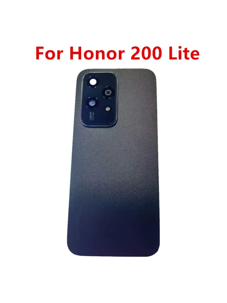 Tylna Klapka Baterii Honor 200 Lite Obudowa Tylna Zamiennik Części Zamienne do Naprawy Telefonu + Obiektyw Aparatu — zdjęcie produktu 4