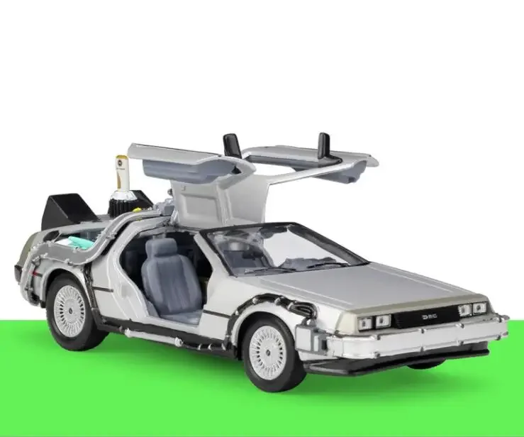 Welly 1/24 1:24 Back to future I II III Time machine Delorean Diecast Car model Metal,Plastic,Rubber