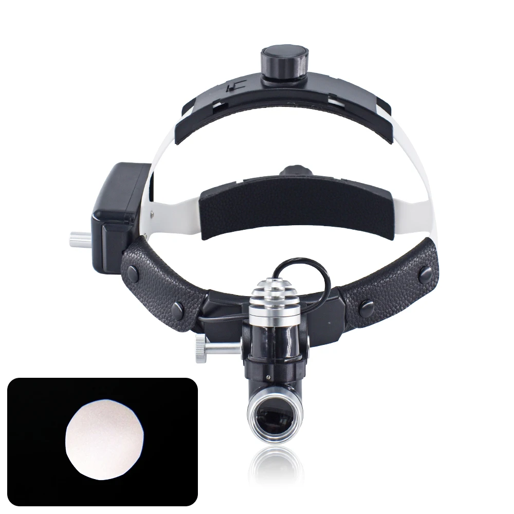 

Dental Binocular Loupes Brightness Spot Adjustable Laboratory Headlamp Dentistry 5W LED Head Light Lamp Surgical Headlight