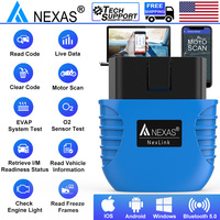 NEXAS Bluetooth 5.0 OBD2 EOBD Motorcycle Diagnostic Scanner for iOS Android Windows Fault Code Reader Diagnostic Scan Tool
