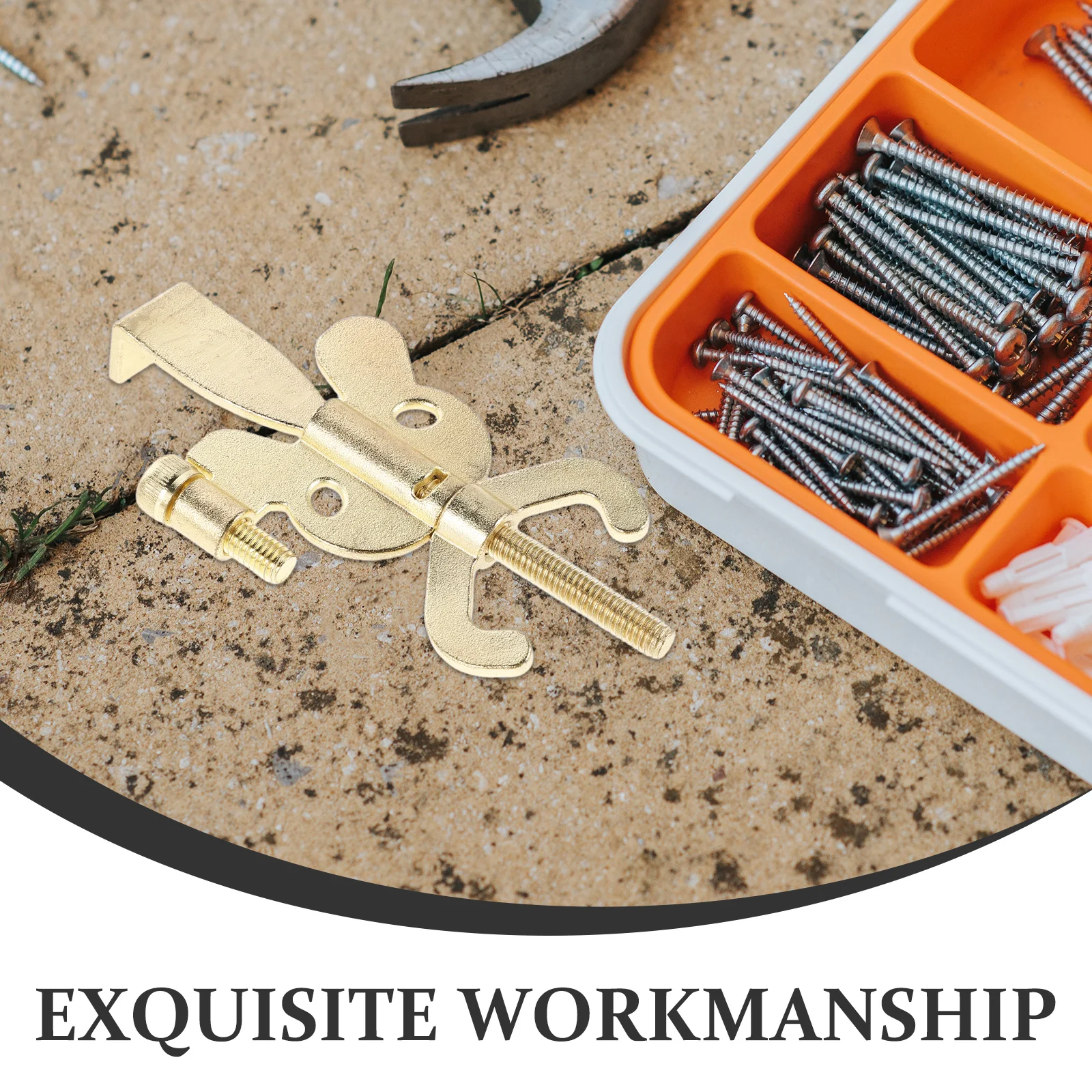 2 pezzi serratura portatile senza trapano fermaporta in metallo blocco di sicurezza di sicurezza da viaggio per appartamento dormitorio dell'hotel - rinforzato