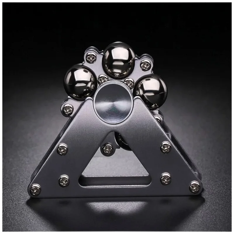 EDC Stainless Steel Steel Ball Ferris Wheel Hand Spinner 2 Fingertip Five Bead Finger Gyro Adult Fidget Toys 686 Silent bearing