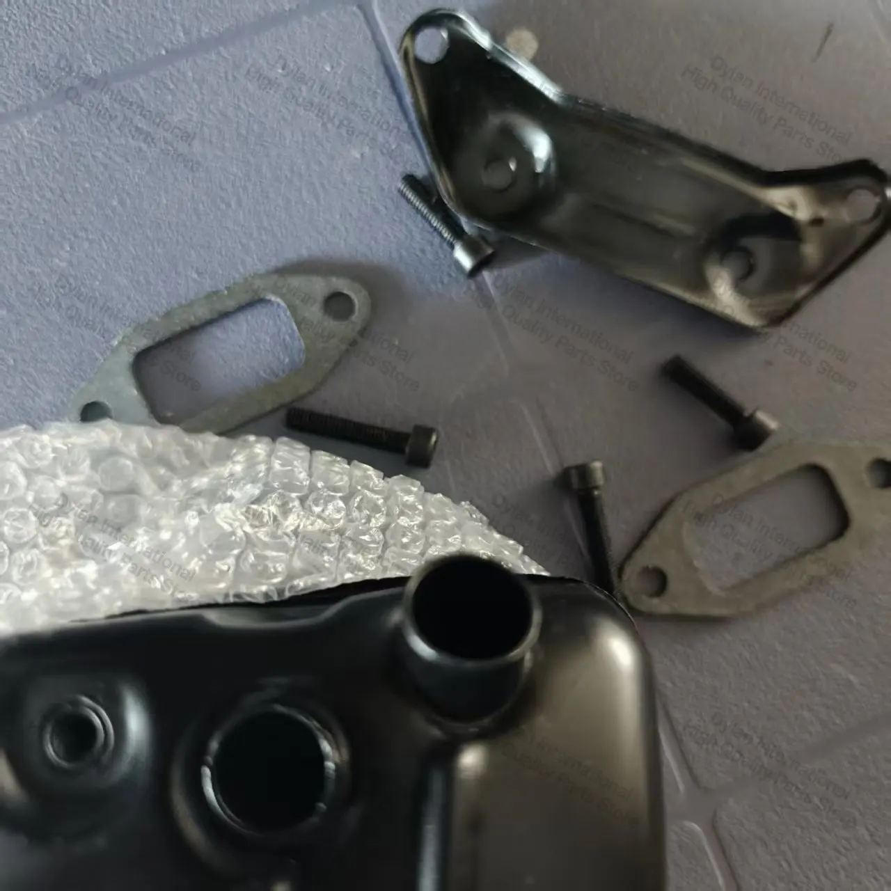 Kettensägen-Zubehör Auspuff-Schalldämpfer-Dichtungssatz Passend für Husqvarna 365 372 371 372XP 385 390XP Ersatzteil