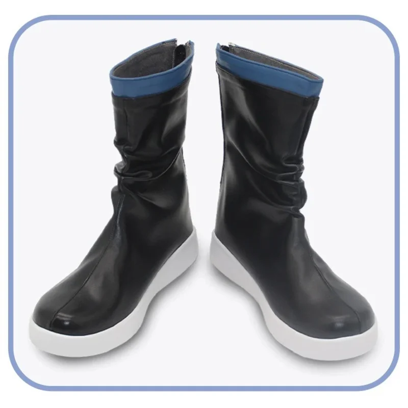 

2025 11 Game Blue Archive TSUKIYUKI MIYAKO PU Leather Shoes Halloween Carnival Boots Cosplay Props Custom Made